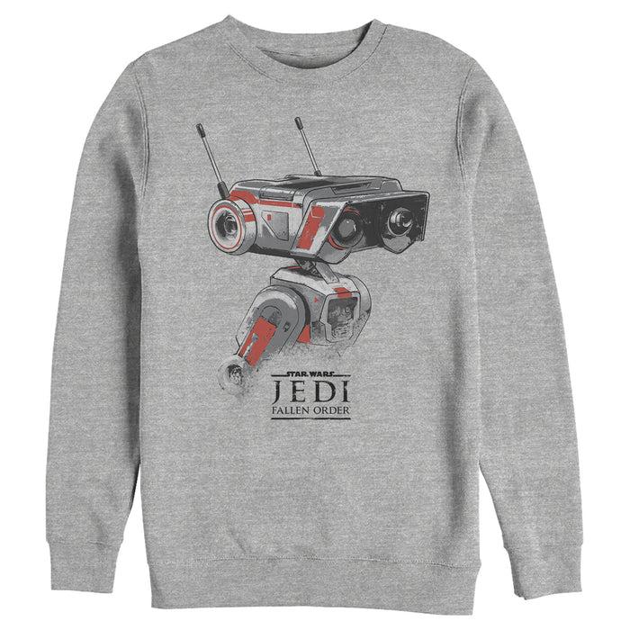 fifth sun Men's Star Wars Jedi: Fallen Order BD-1 Grunge Sweatshirt