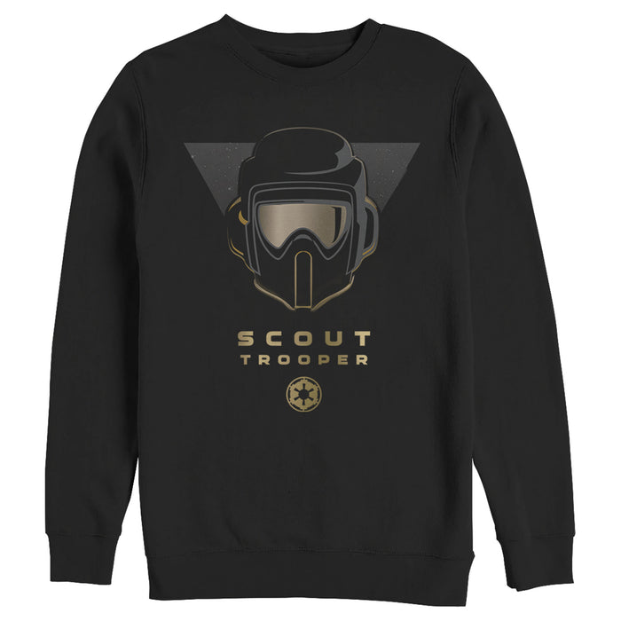 fifth sun Men's Star Wars Jedi: Fallen Order Scout Trooper Helmet Sweatshirt