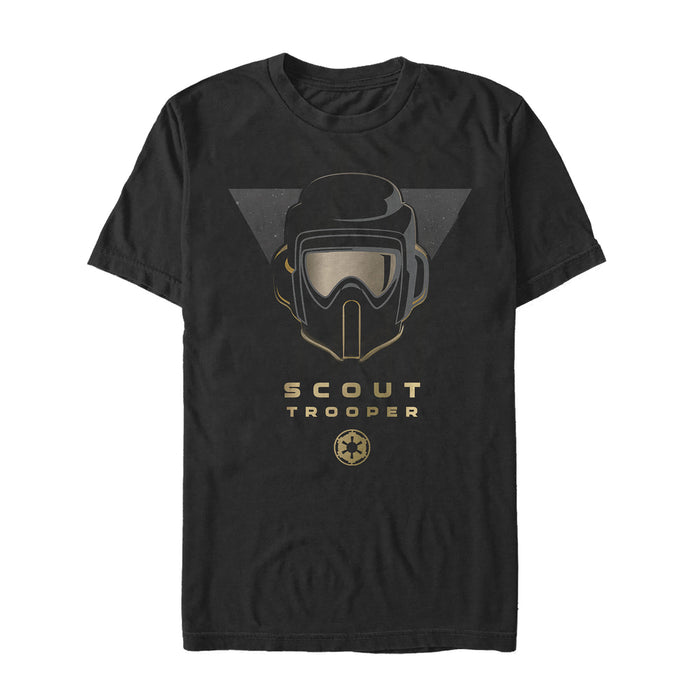 fifth sun Men's Star Wars Jedi: Fallen Order Scout Trooper Helmet T-Shirt