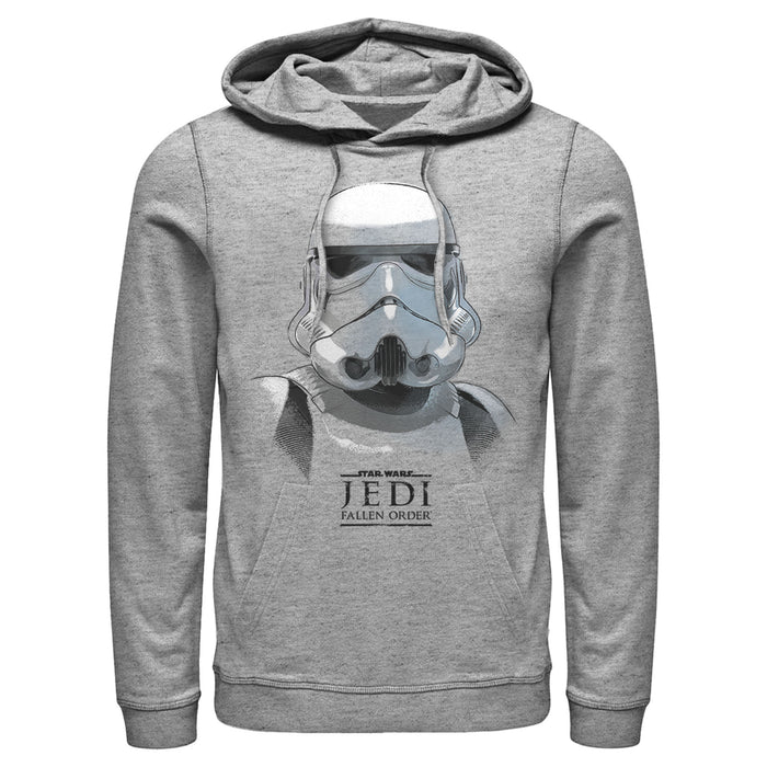 fifth sun Men's Star Wars Jedi: Fallen Order Stormtrooper Portrait Pull Over Hoodie
