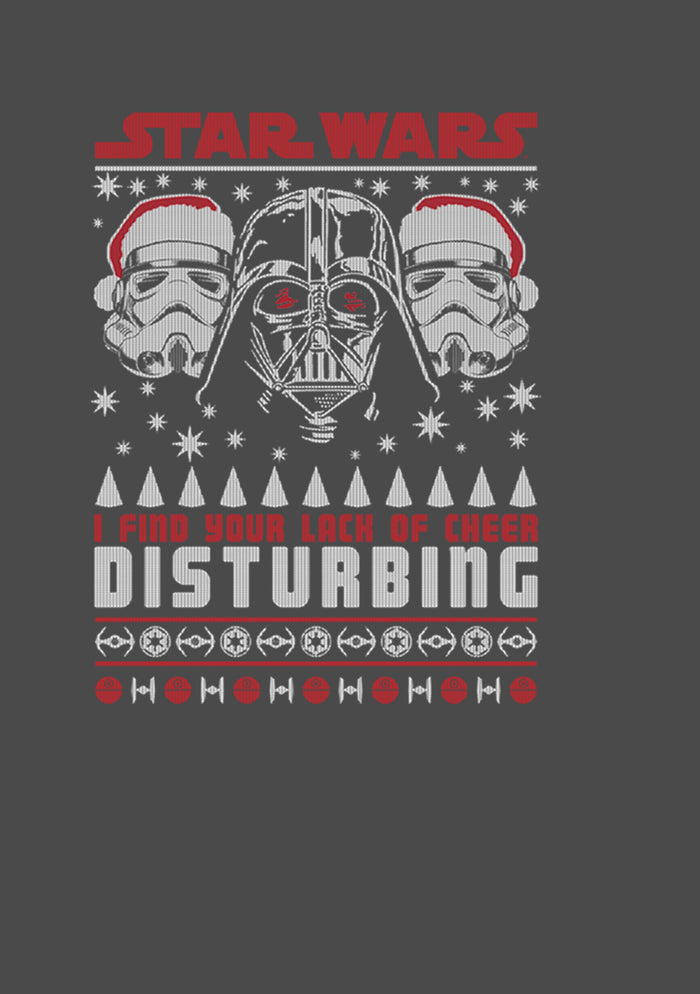 Fifth Sun Men's Star Wars Lack Of Cheer Ugly Christmas Sweater Sweatshirt