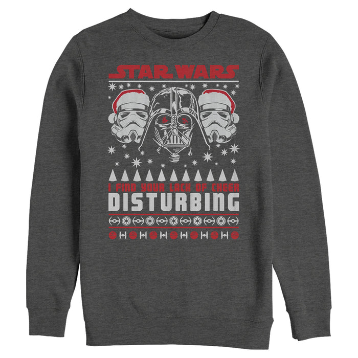 fifth sun Men's Star Wars Lack of Cheer Ugly Christmas Sweater Sweatshirt