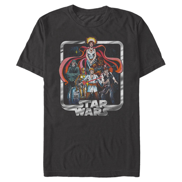 fifth sun Men's Star Wars Leia Luke and Friends T-Shirt