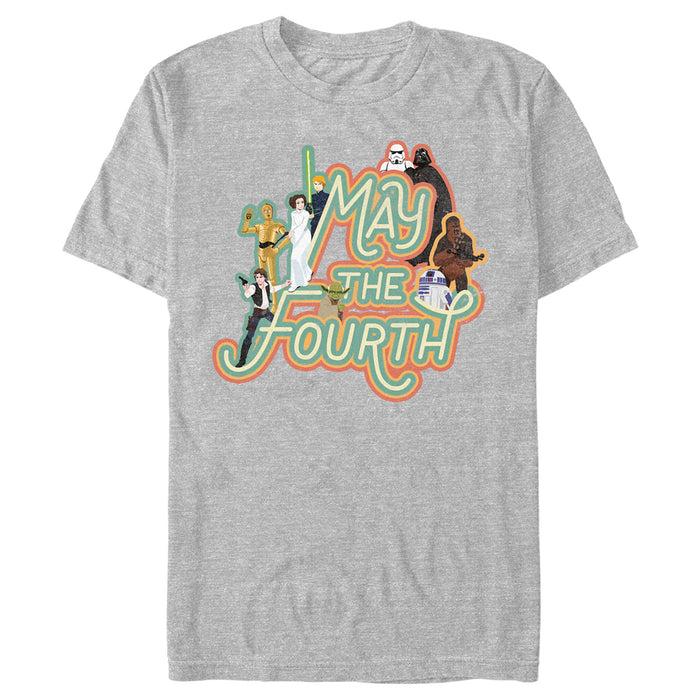 Fifth Sun Men's Star Wars May The Fourth Classic Characters T-Shirt