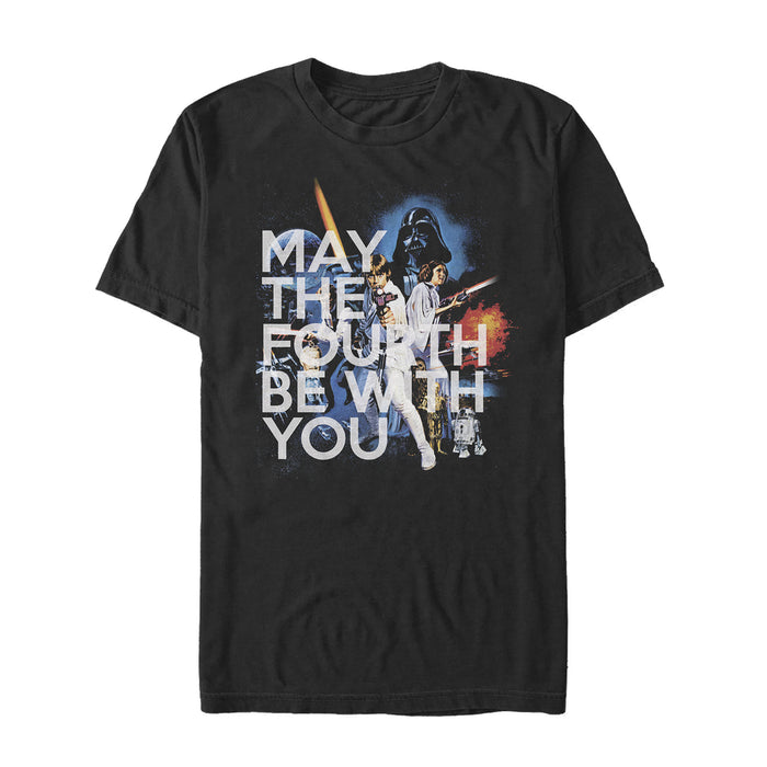 fifth sun Men's Star Wars May the Fourth Classic Scene T-Shirt