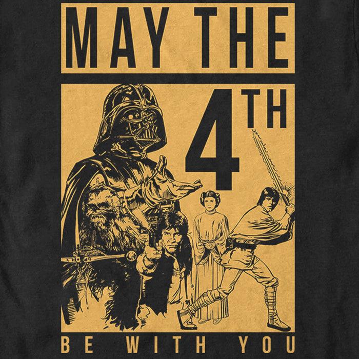 Fifth Sun Men's Star Wars May The Fourth Two Tone Box T-Shirt