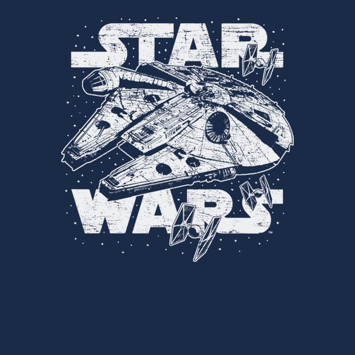 Fifth Sun Men's Star Wars Millennium Falcon Initiate Hyperdrive Pull Over Hoodie