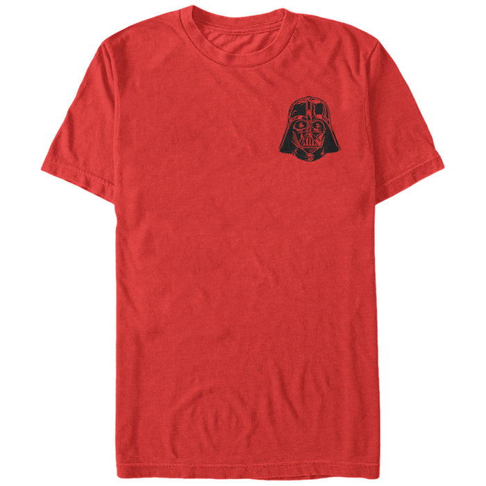 fifth sun Men's Star Wars Mini Darth Vader Helmet T-Shirt