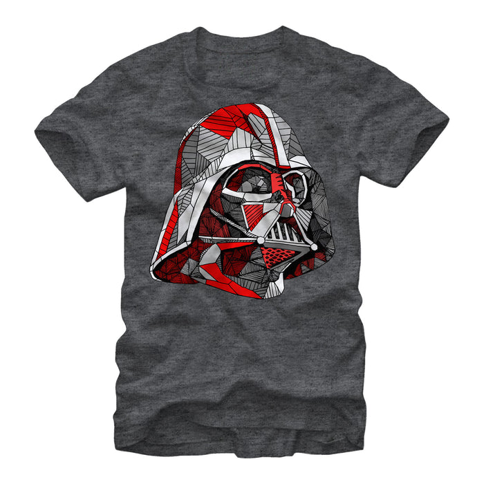fifth sun Men's Star Wars Multi-Faceted Darth Vader Helmet T-Shirt