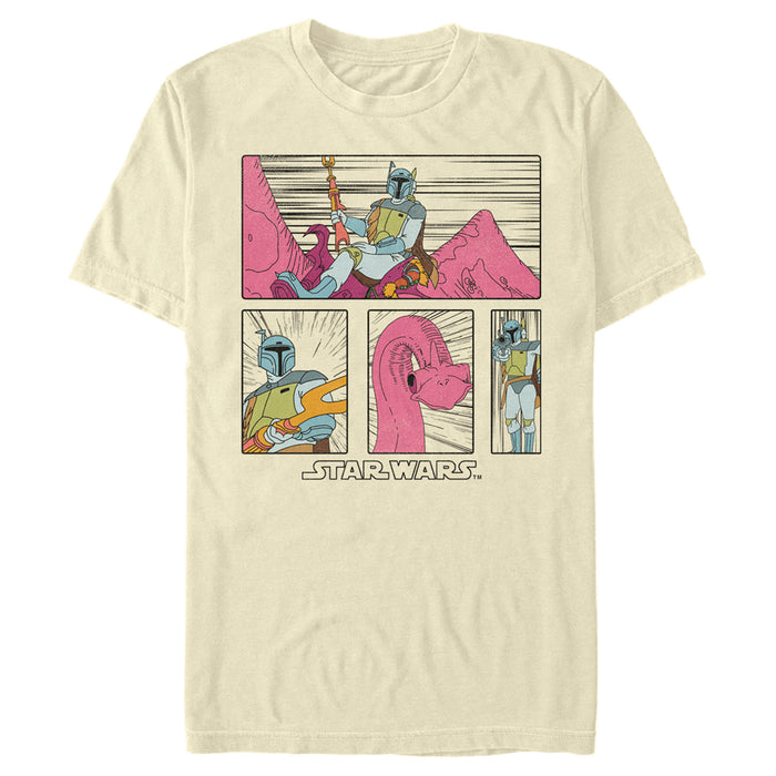 fifth sun Men's Star Wars Mythosaur Comic Panel T-Shirt