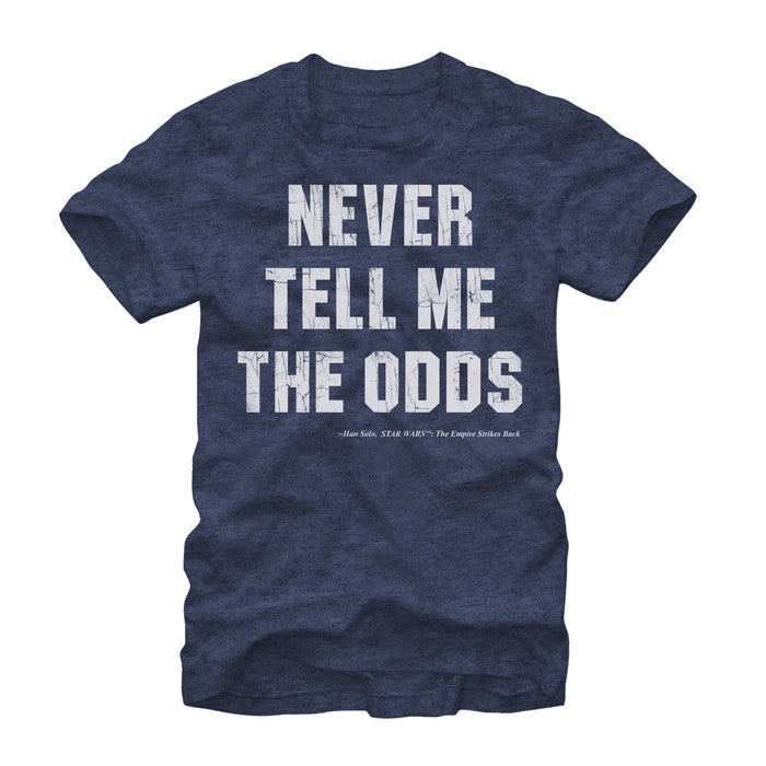 fifth sun Men's Star Wars Never Tell Me the Odds T-Shirt