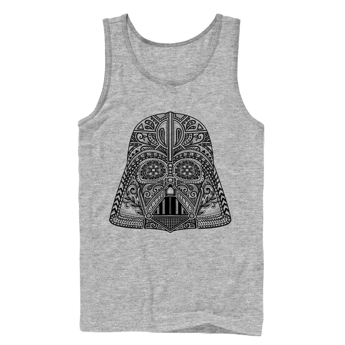 fifth sun Men's Star Wars Ornate Vader Helmet Tank Top