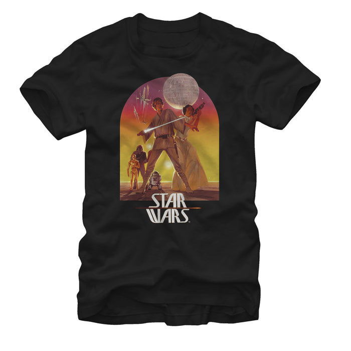 fifth sun Men's Star Wars Ralph McQuarrie Luke and Leia T-Shirt