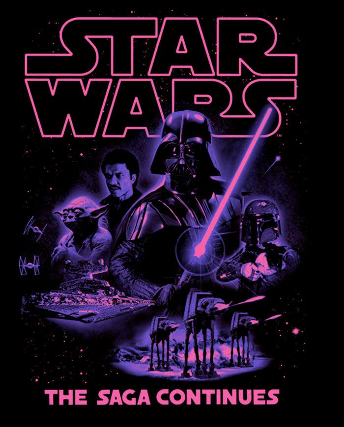 Fifth Sun Men's Star Wars Retro Saga Continues Character Collage T-Shirt