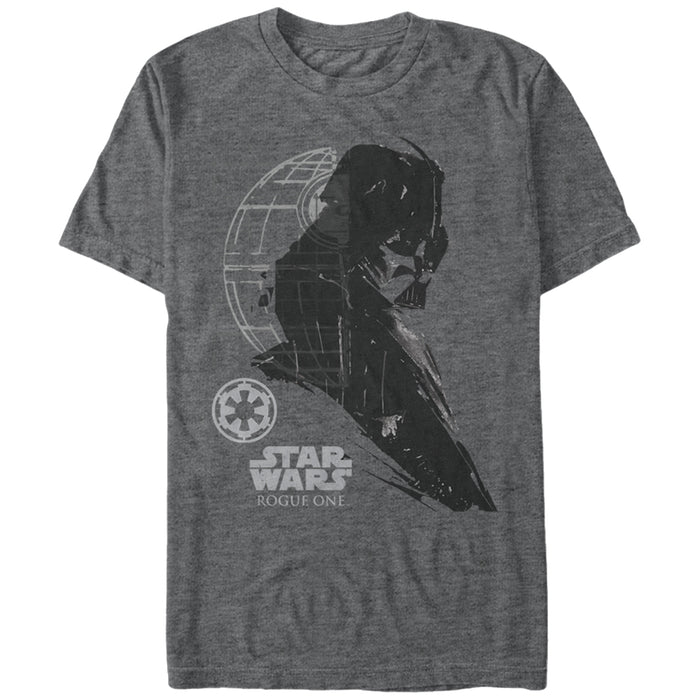 fifth sun Men's Star Wars Rogue One Darth Vader Profile Shadow T-Shirt