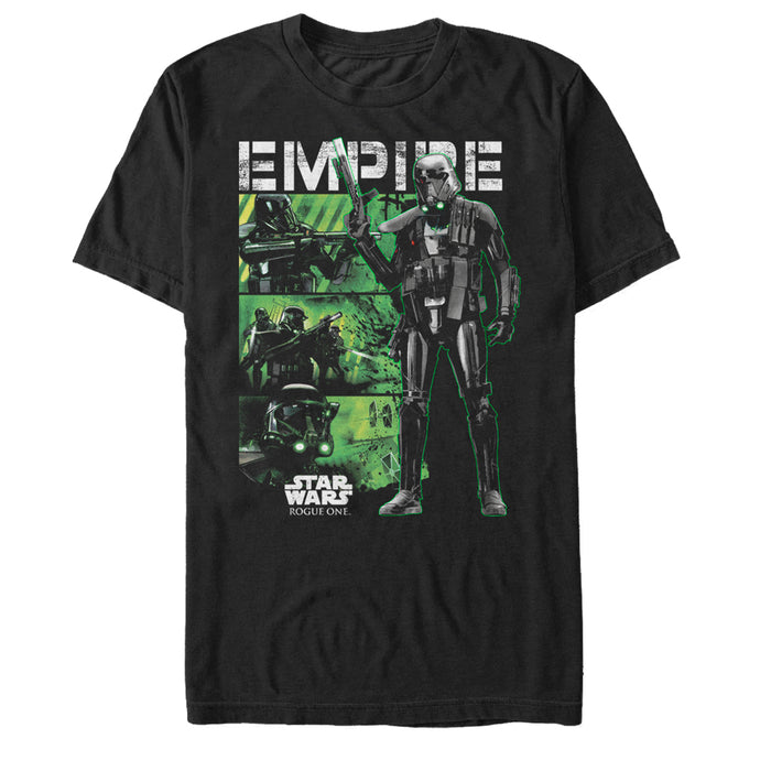 fifth sun Men's Star Wars Rogue One Death Trooper Empire Panels T-Shirt