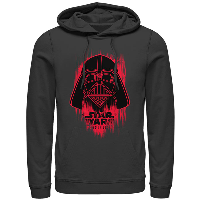 fifth sun Men's Star Wars Rogue One Vader Helmet Spray Paint Pull Over Hoodie