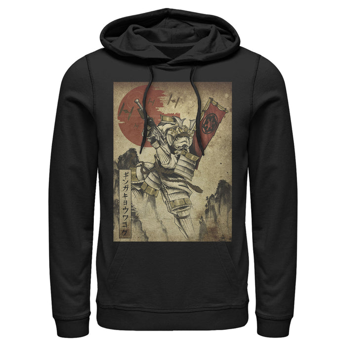 fifth sun Men's Star Wars Samurai Stormtrooper Scene Pull Over Hoodie