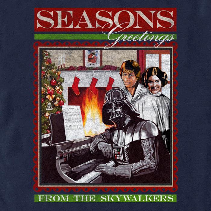 Fifth Sun Men's Star Wars Seasons Greetings From The Skywalkers T-Shirt