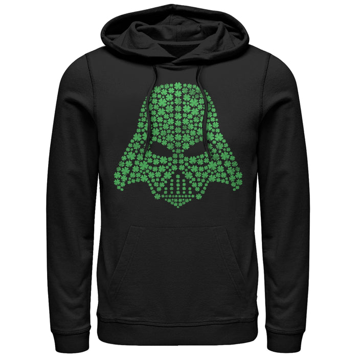 fifth sun Men's Star Wars Shamrock Darth Vader Pull Over Hoodie