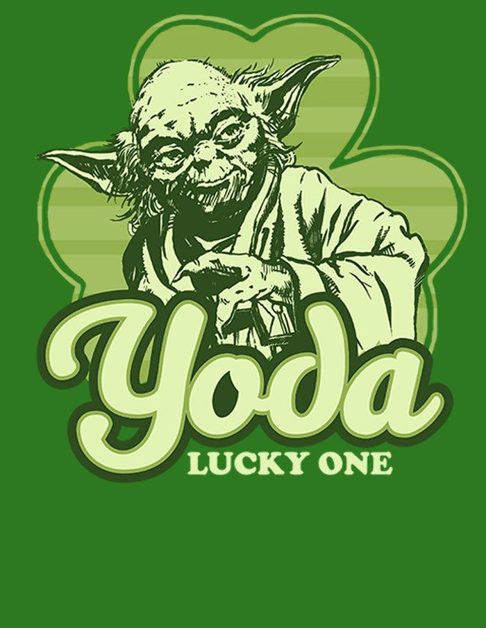 Fifth Sun Men's Star Wars St. Patrick's Day Yoda Lucky One Sweatshirt