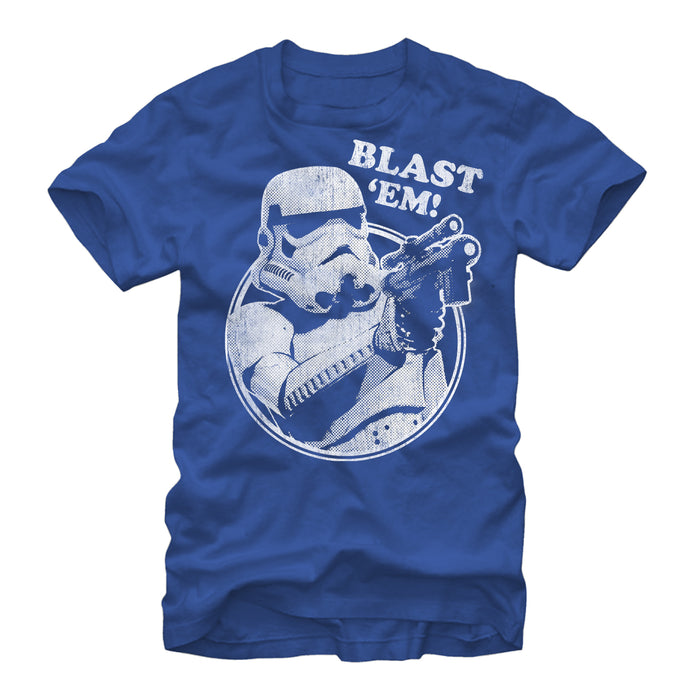 fifth sun Men's Star Wars Stormtrooper Blast Em T-Shirt