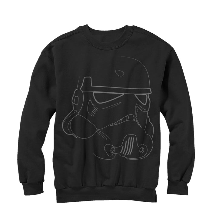 fifth sun Men's Star Wars Stormtrooper Outline Sweatshirt
