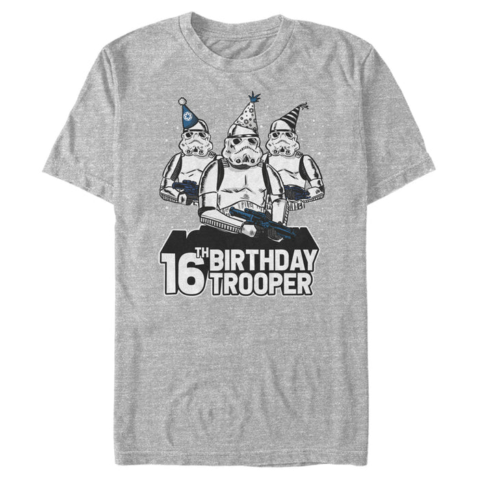 fifth sun Men's Star Wars Stormtrooper Party Hats Trio 16th Birthday Trooper T-Shirt
