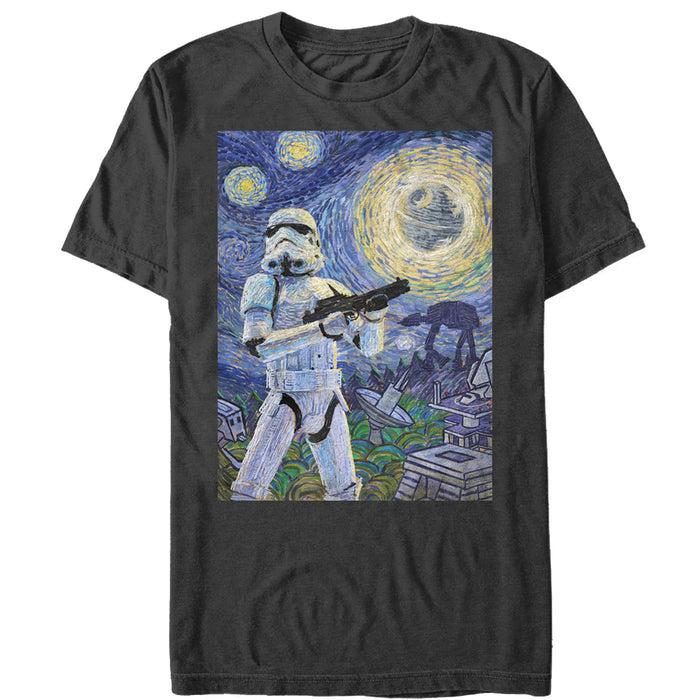 fifth sun Men's Star Wars Stormtrooper Starry Night T-Shirt