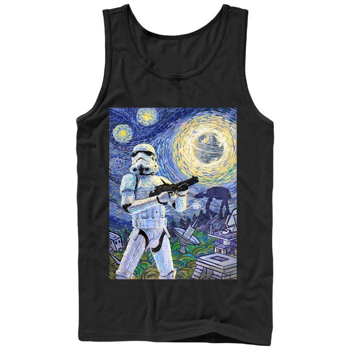 fifth sun Men's Star Wars Stormtrooper Starry Night Tank Top