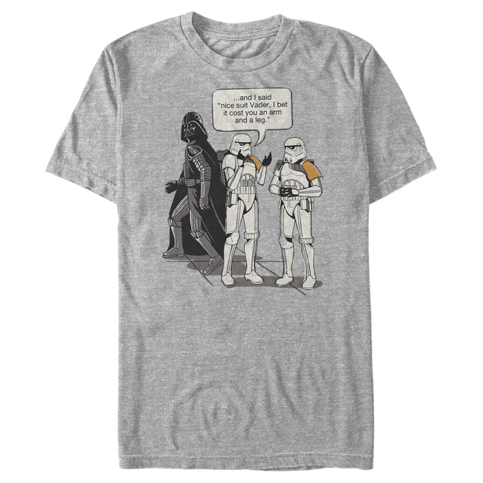 fifth sun Men's Star Wars Stormtroopers Nice Suit Vader T-Shirt