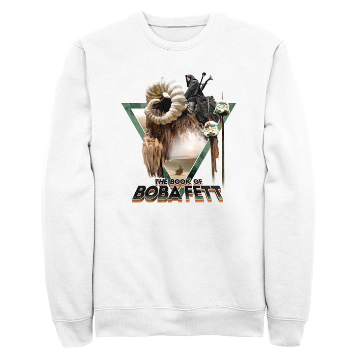 fifth sun Men's Star Wars: The Book of Boba Fett Bantha Ride Boba Sweatshirt