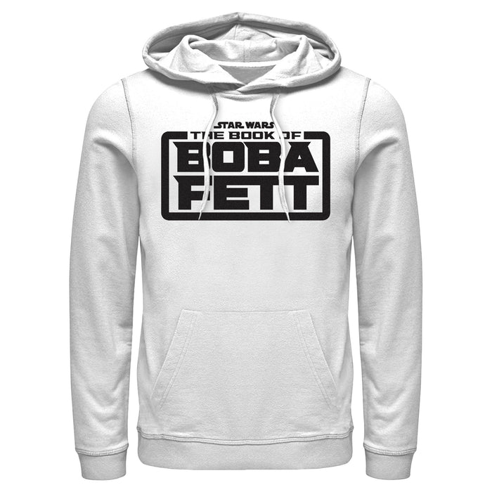 fifth sun Men's Star Wars: The Book of Boba Fett Black Logo Pull Over Hoodie