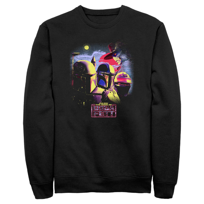 fifth sun Men's Star Wars: The Book of Boba Fett Cad Bane vs Shand Djarin & Boba Fett Sweatshirt