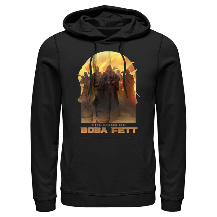 fifth sun Men's Star Wars: The Book of Boba Fett Desert Leader of the Tusken Raiders Pull Over Hoodie