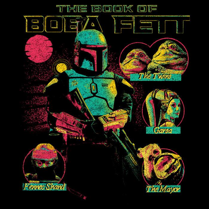 Fifth Sun Men's Star Wars: The Book Of Boba Fett Distressed Character Line-up Sweatshirt