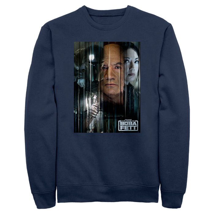 fifth sun Men's Star Wars: The Book of Boba Fett Faces Of Heroes On Tatooine Sweatshirt