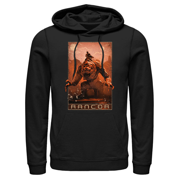 fifth sun Men's Star Wars: The Book of Boba Fett Rancor on the Loose Pull Over Hoodie
