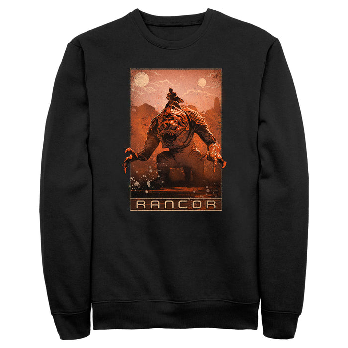 fifth sun Men's Star Wars: The Book of Boba Fett Rancor on the Loose Sweatshirt
