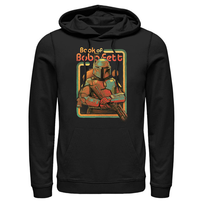 fifth sun Men's Star Wars: The Book of Boba Fett Retro Portrait Pull Over Hoodie