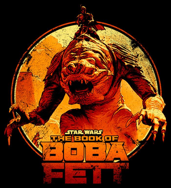 Fifth Sun Men's Star Wars: The Book Of Boba Fett Riding The Rancor Sweatshirt