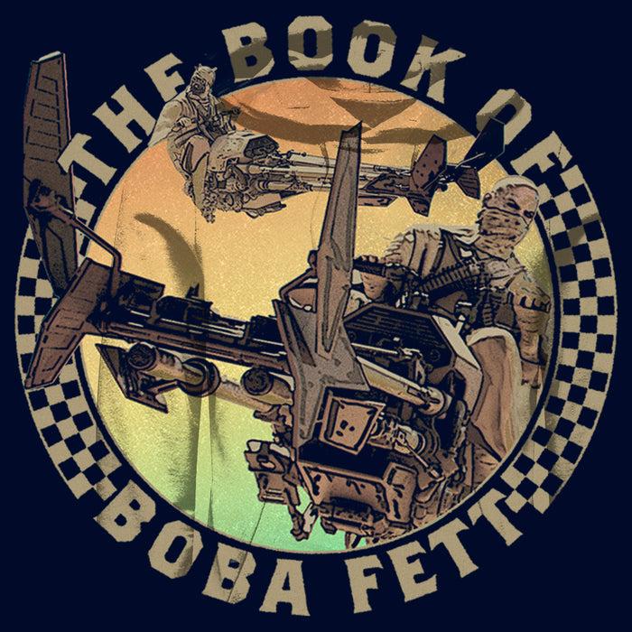 Fifth Sun Men's Star Wars: The Book Of Boba Fett Tusken Raiders On Speeders Pull Over Hoodie