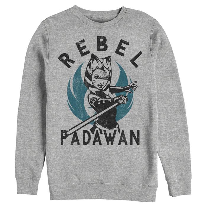 fifth sun Men's Star Wars: The Clone Wars Ahsoka Rebel Padawan Portrait Sweatshirt