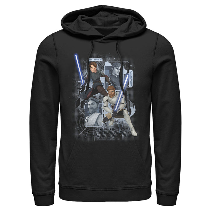 fifth sun Men's Star Wars: The Clone Wars Padawan Master Pull Over Hoodie