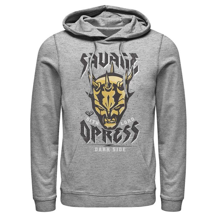 fifth sun Men's Star Wars: The Clone Wars Savage Opress Dark Side Portrait Pull Over Hoodie