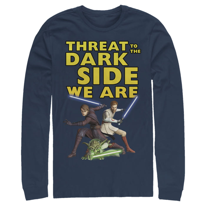fifth sun Men's Star Wars: The Clone Wars Threat To The Dark Side We Are Long Sleeve Shirt