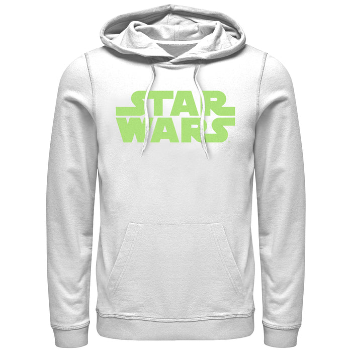 fifth sun Men's Star Wars: The Empire Strikes Back Green Logo Back Poster Pull Over Hoodie