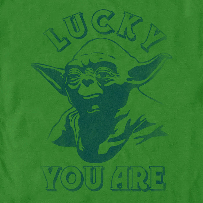 Fifth Sun Men's Star Wars: The Empire Strikes Back Yoda Lucky You Are T-Shirt