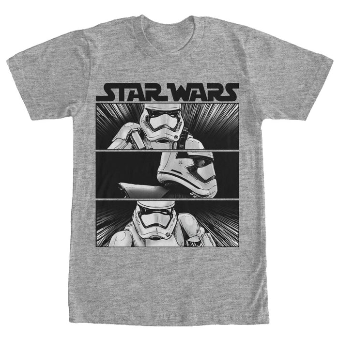 fifth sun Men's Star Wars The Force Awakens First Order Stormtrooper Panels T-Shirt