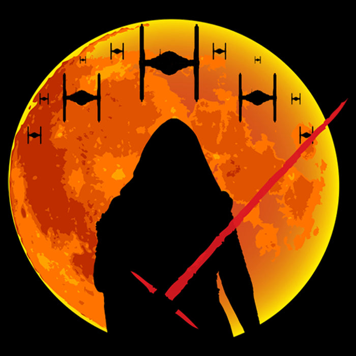Fifth Sun Men's Star Wars: The Force Awakens Halloween Kylo Ren Moon T-Shirt